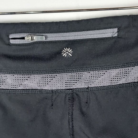 Tangerine Black Mesh Crop Leggings Womens Large L Stretch Activewear - Picture 3 of 10